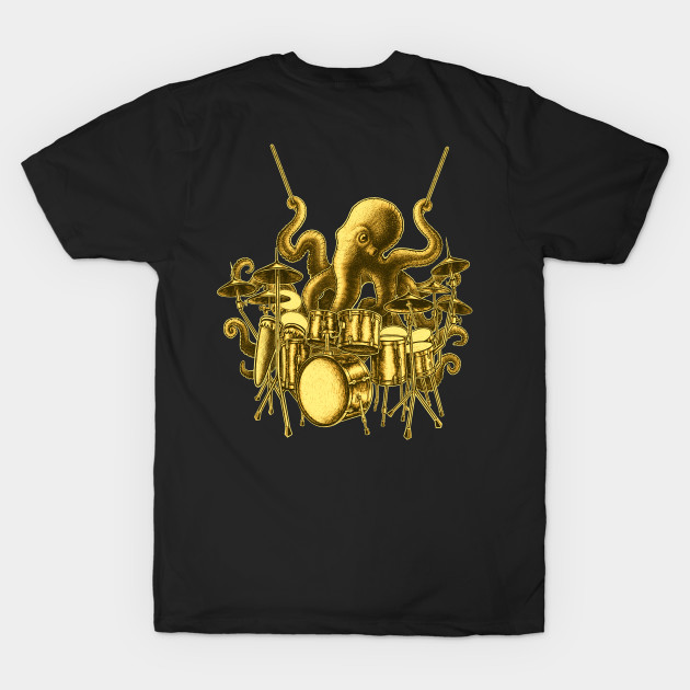 Octopus playing drums by Artardishop